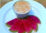 Smoked Trout And Cream Cheese Pate With Watermelon Radish